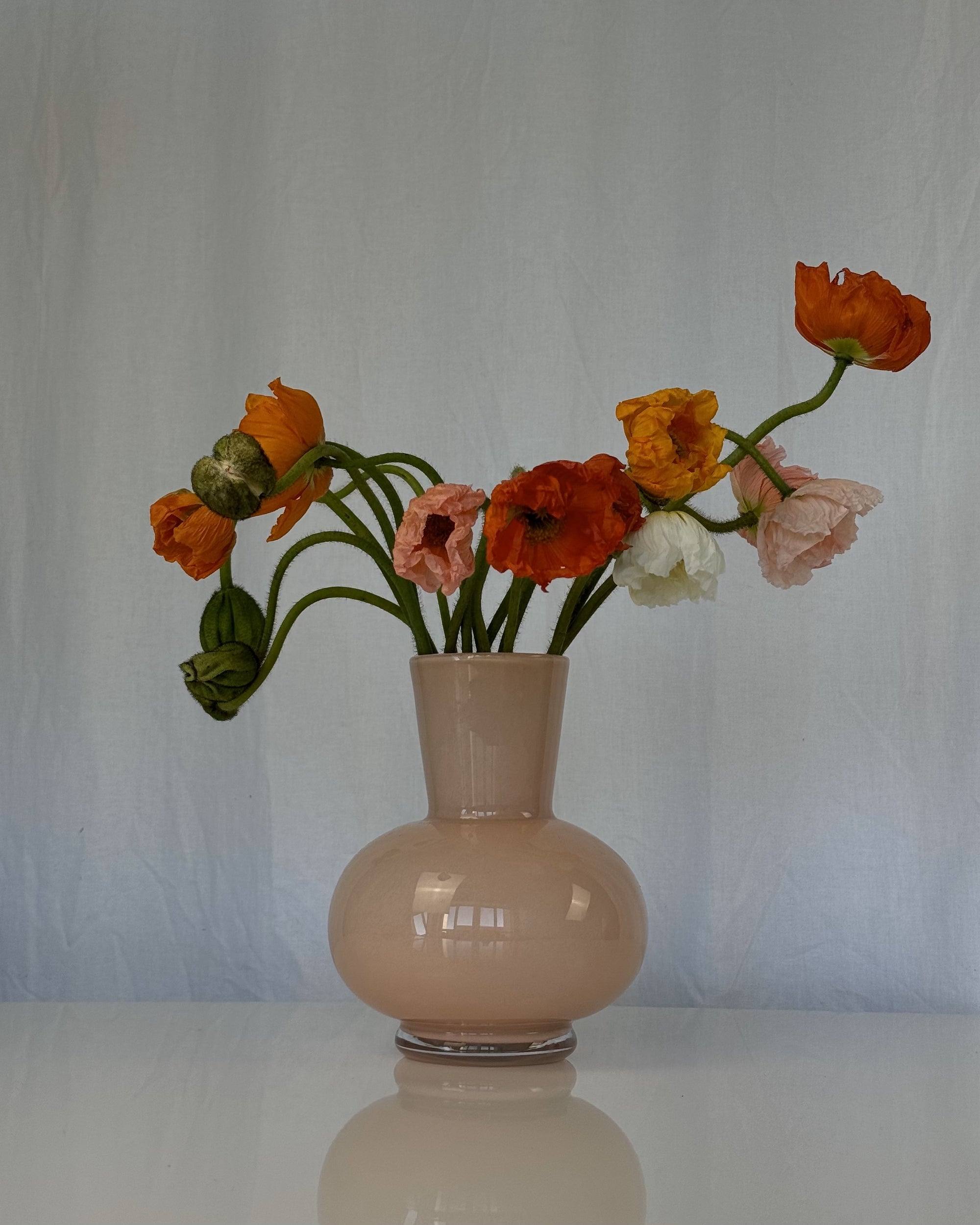 Modern Pink Glass Vase