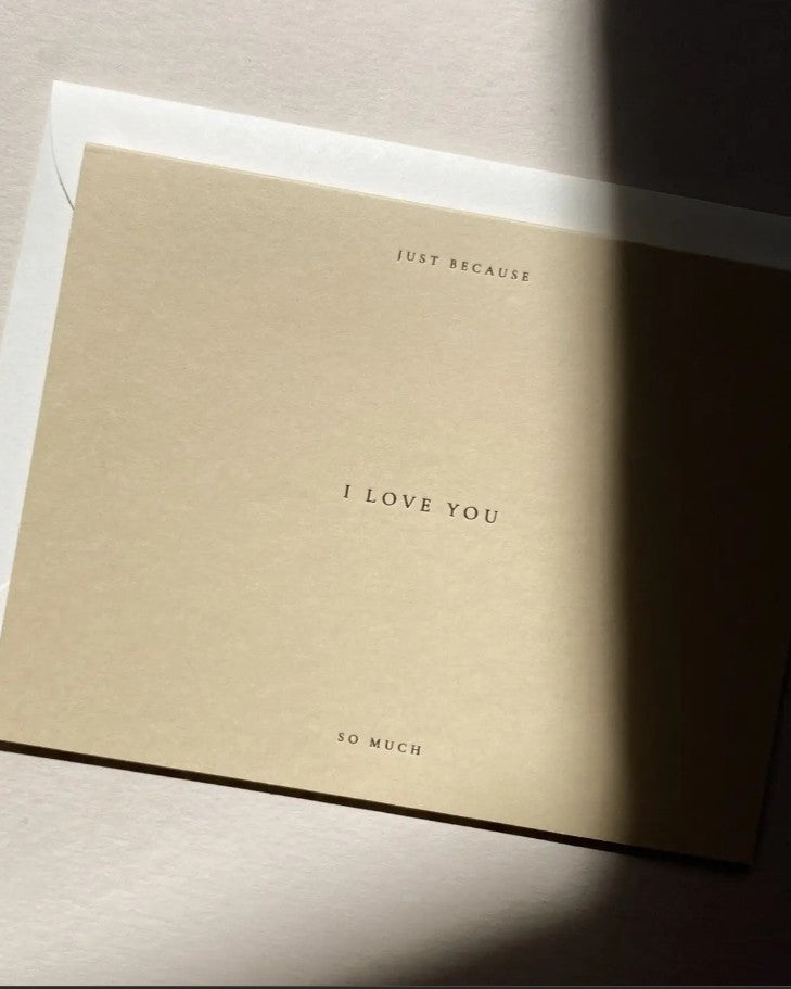 I Love You Greeting Card – Add to Your Seattle Flower Delivery