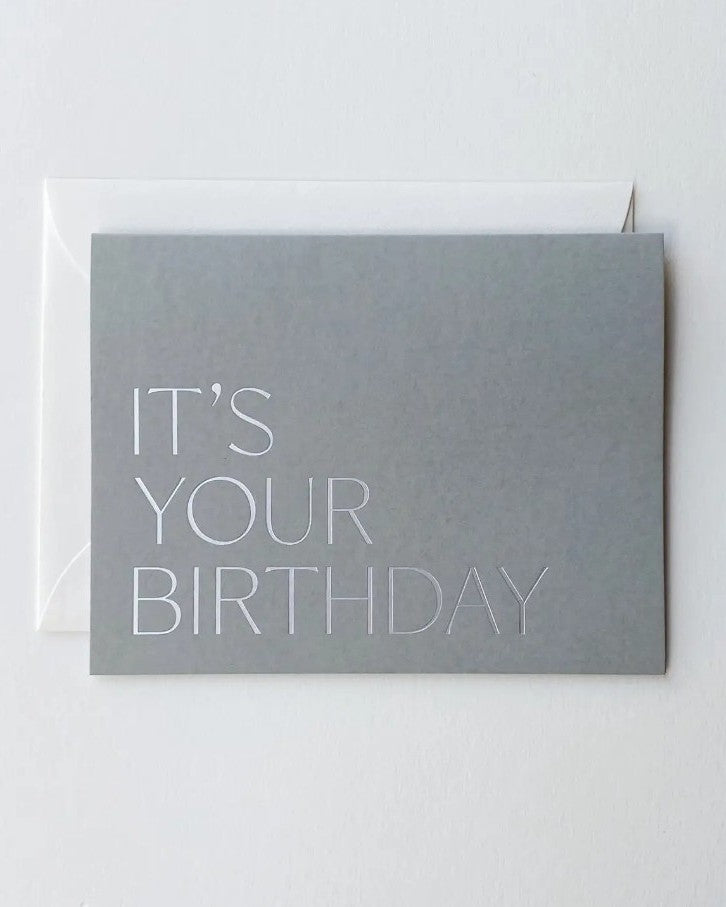 It’s Your Birthday greeting card with handwritten message, available with flower bouquet delivery in Seattle