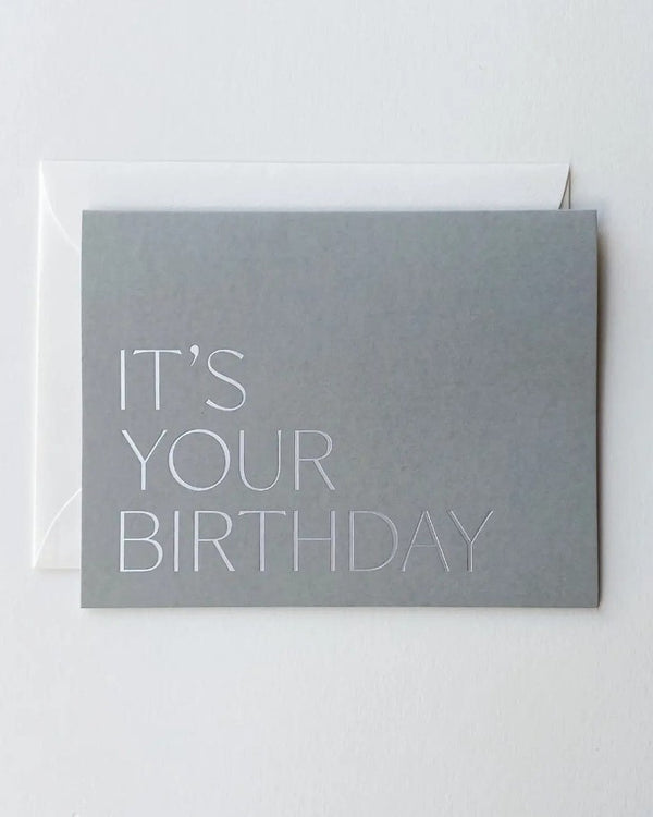 It’s Your Birthday greeting card with handwritten message, available with flower bouquet delivery in Seattle