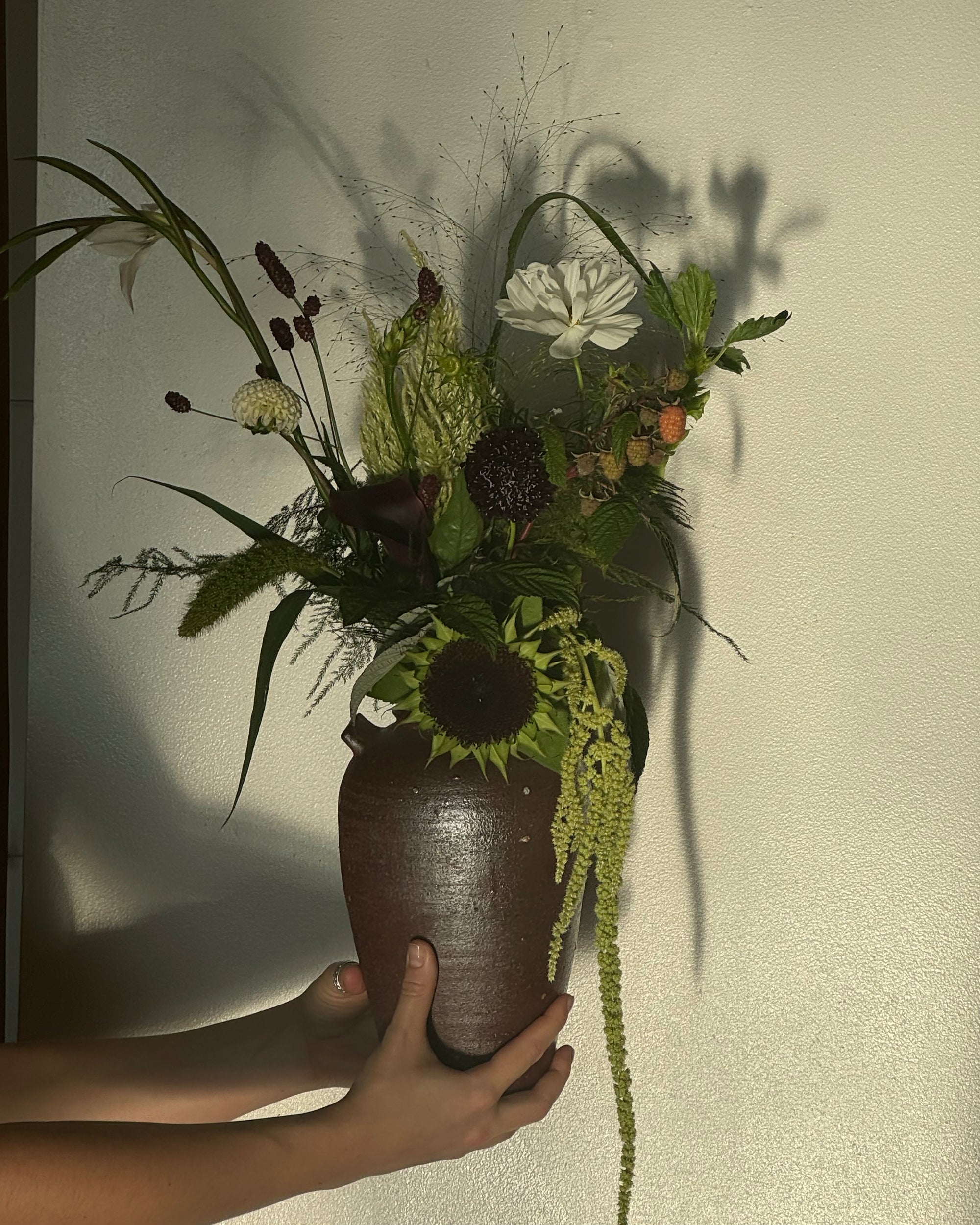 beautiful bouquet of seasonal blooms delivered in a vase