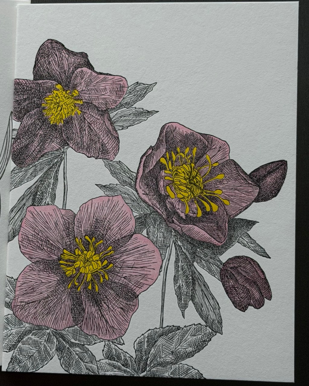 Floral Blank Note Card