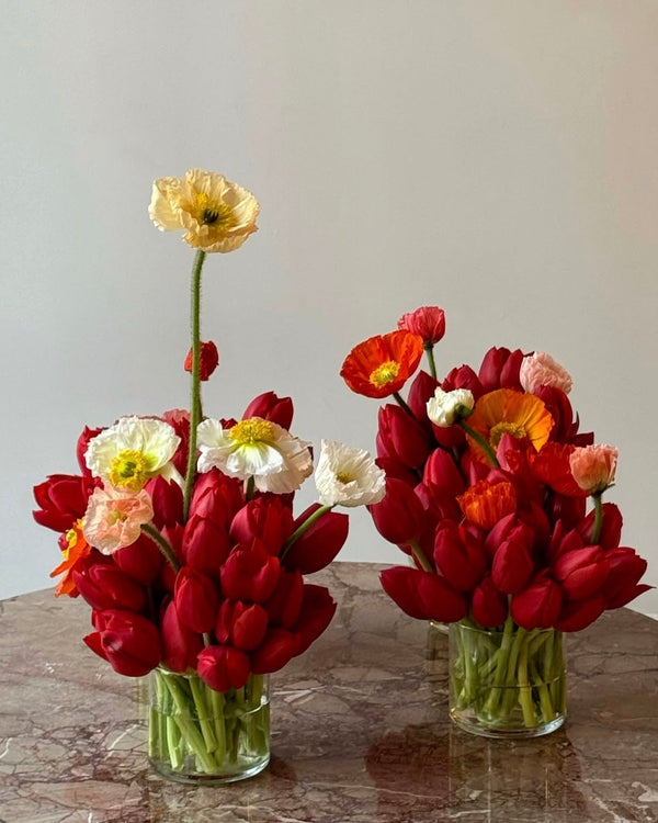 Valentine's Day Flower delivery in Seattle area - Sculprural arrangement