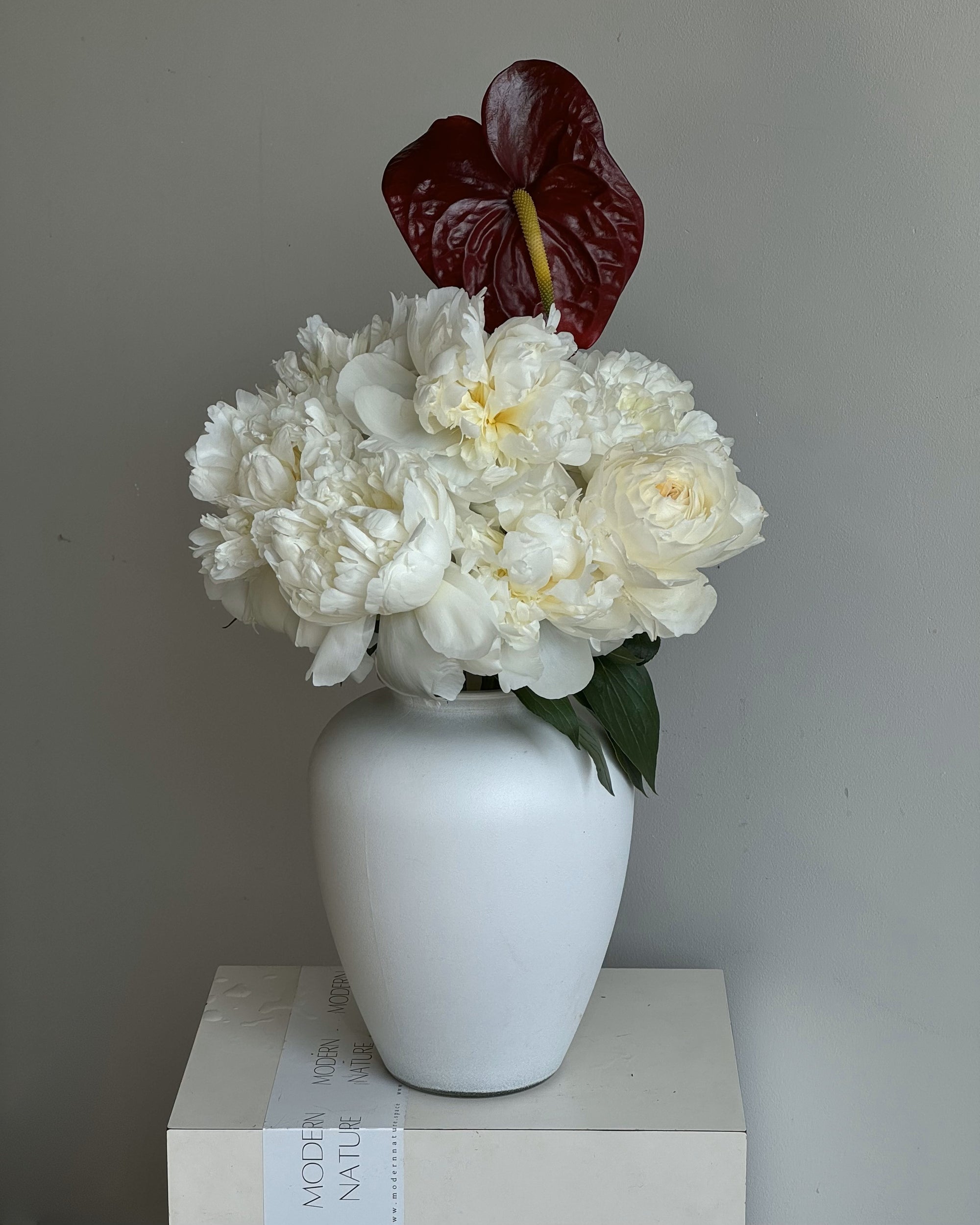 Lush seasonal peony bouquet delivery in Seattle